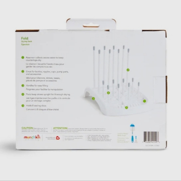 NEW in Box Munchkin Folding Bottle - Dish Drying Rack - Picture 15 of 17